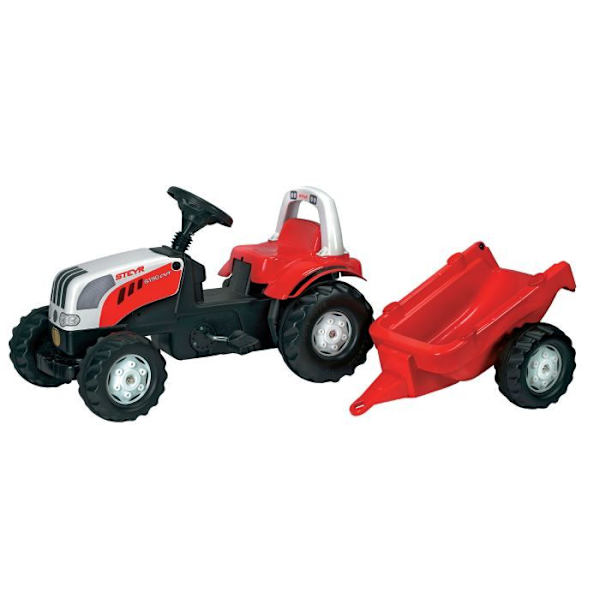 STEYR 6190 -traktori Rolly Kid -sarjan perävaunulla… Flerfärgad