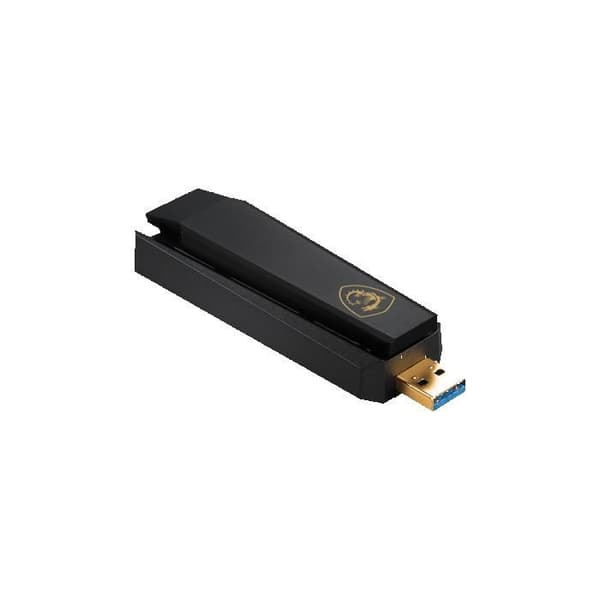 USB WiFi 6E-adapter - MSI - AXE5400 - 5400 Mbps - Tri-Band - WPA3-säkerhet