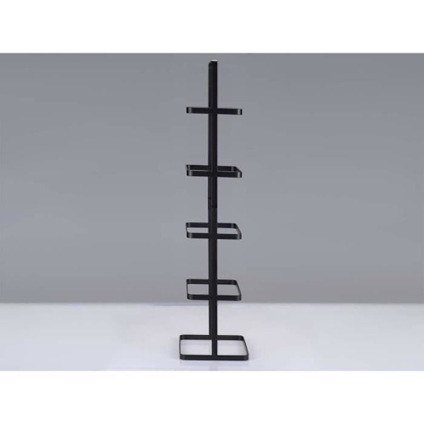 Yamazaki kotikenkäteline 5-tasoinen kenkäteline, musta 22,0 x 77,0 x 14,5 cm sort