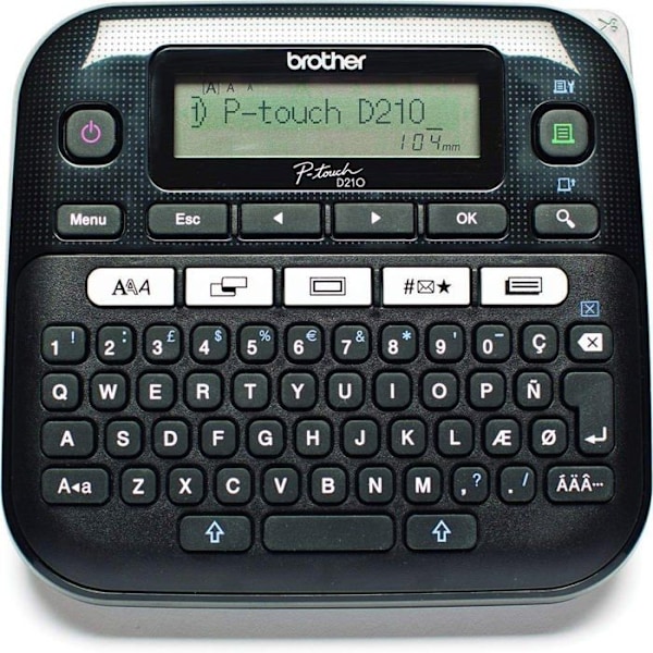 Brother-tulostin - PTD210VPUR1 - P-Touch PT-D210VP Kuvaus 3,5/6/9/12 mm arvopaketti musta