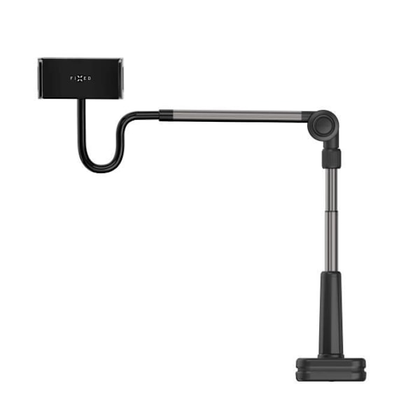 FIXED Relax Universal Tablet Phone Holder til skrivebordsmontering med drejelig og justerbar arm, sort