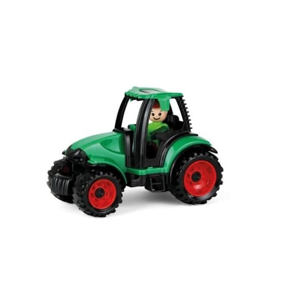 Traktori - LENA - Malli 01624 - 17 cm - Muovilelu - Sisä- ja ulkokäyttöön Sort, Grøn