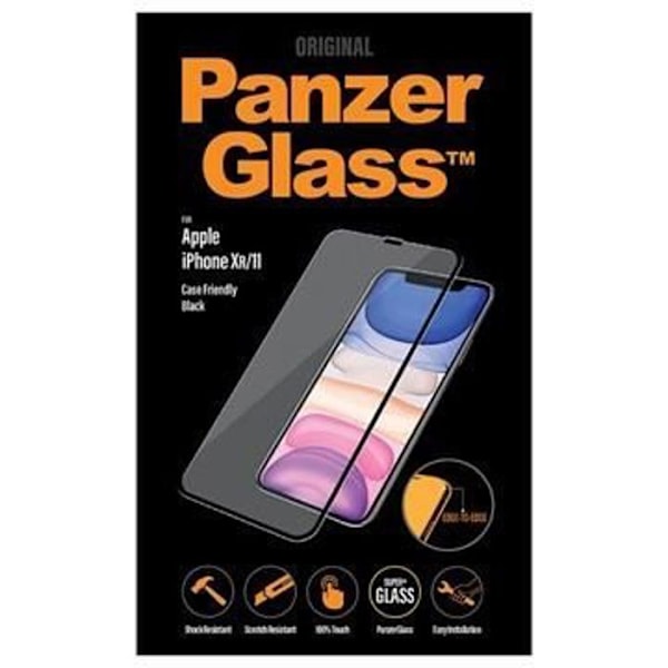 Skærmbeskytter - PanzerGlass - iPhone 11 - Hærdet glas - Fuld beskyttelse - Ridseresistent