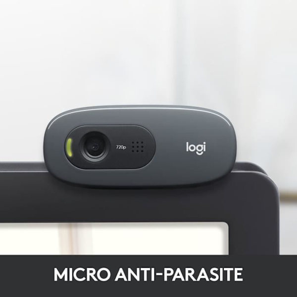Verkkokamera - 720p - Logitech - C270 - Integroitu mikrofoni - Musta