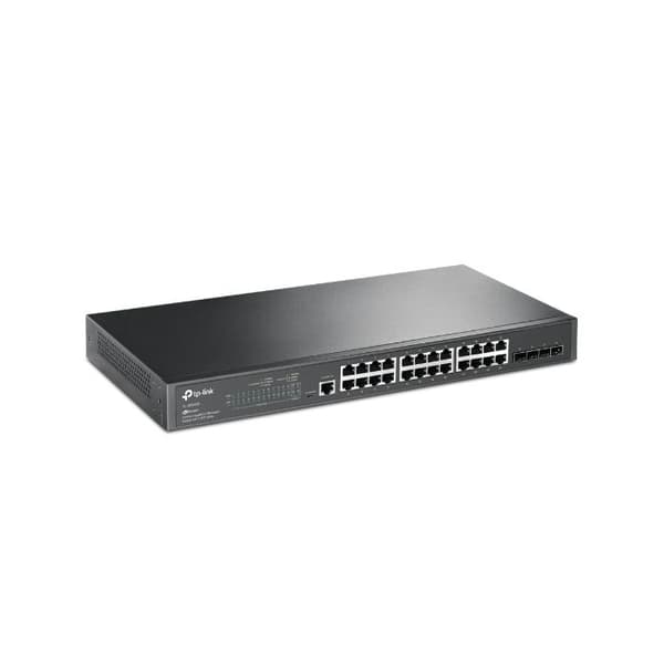 Switch - TP-LINK JetStream TL-SG3428 - Hanterad - 24 x 10/100/1000 + 4 x Gigabit SFP