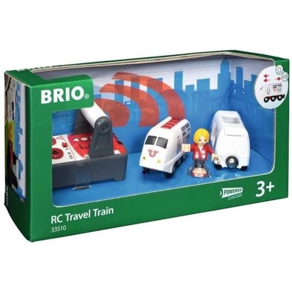 BRIO World Radiostyrt Traveler Train - Träljud & ljustillbehör - Ravensburger - Mixat - Från 3 år Beige