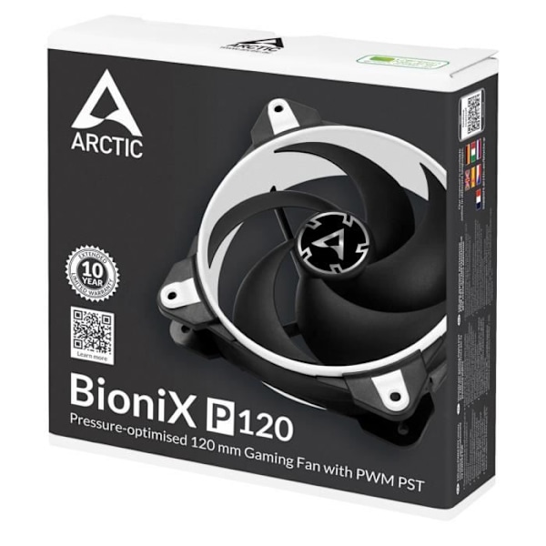 ARCTIC BioniX P120, pc-taske, køler, 12 cm, 200 o/min, 2100 o/min, 0,45 sone