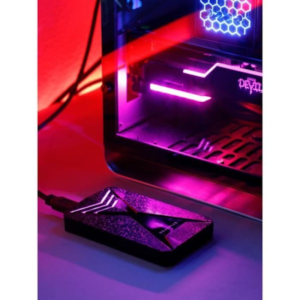 HDD USB 3.2 OG C GAMING 1TE SORT SUREFIRE