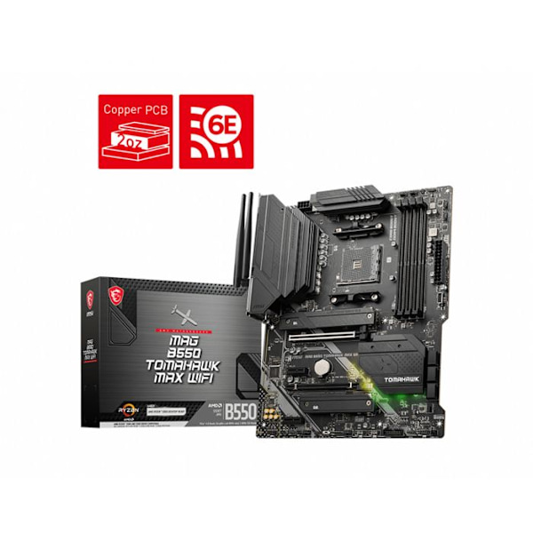 Bundkort - MSI - MAG B550 TOMAHAWK MAX WIFI (911-7C91-037)