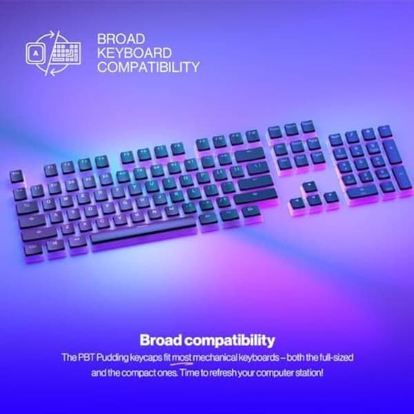 Tangentbordstangenter - ENDORFY - PBT Pudding - 104 tangentbordstangenter - Hållbart PBT-material - US ANSI