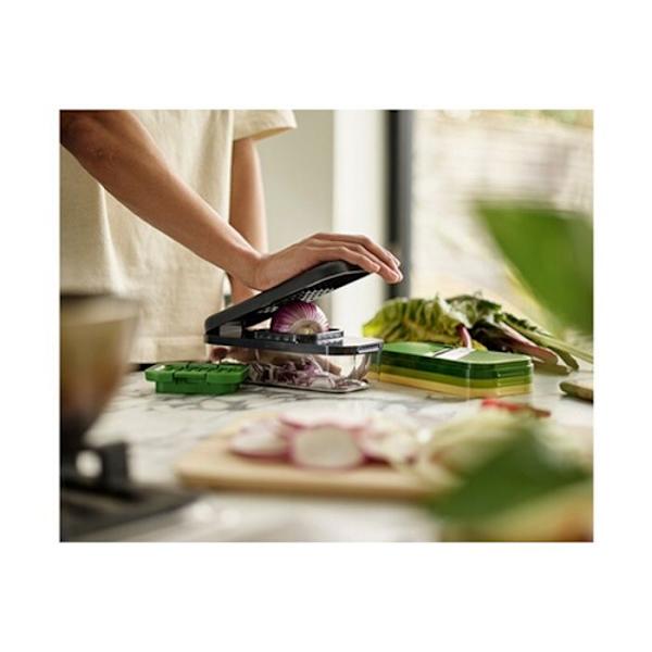 Joseph Joseph Multi-Prep Compact 4-in-1 keittiötarvikesarja pilkkomiseen, raastamiseen ja viipalointiin