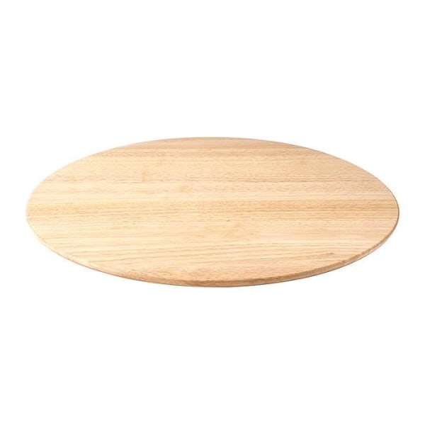Continental Drehplatte aus Gummibaumholz, Servierplatte, Drehbrett, Drehteller, Käseplatte, Størrelse: Ø 46 x 3,5 cm, 3015