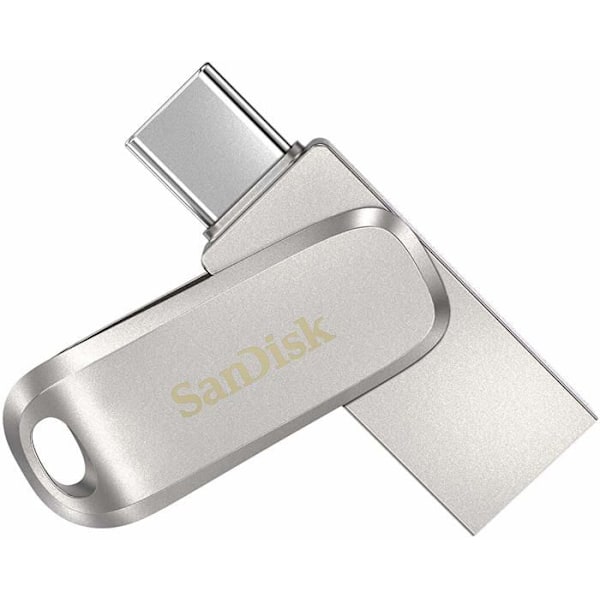 USB-muistitikku - SanDisk - Ultra Dual Drive Luxe - 1TB - 150MB/s - USB 3.1 Gen 1 Ruostumaton teräs