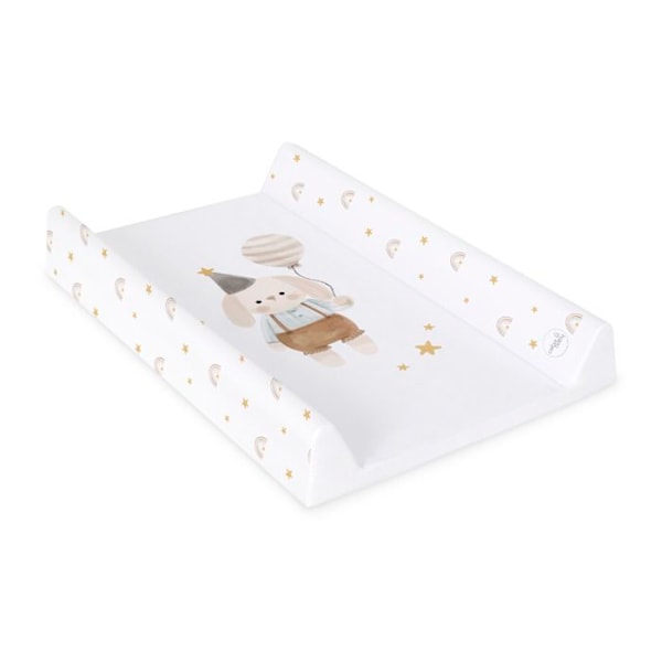 Ceba Baby Tykt vaskbart skiftetræk ultra let - Fødselsdagskanin, 70x50 cm - Øko-Tex certificeret, Vandtæt Fødselsdagskanin