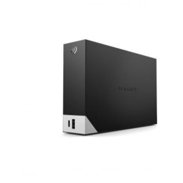 Seagate One Touch med hub STLC14000400 - Harddisk - 14 TB - ekstern (desktop) - USB 3.0 - sort - med Seagate Rescue Data