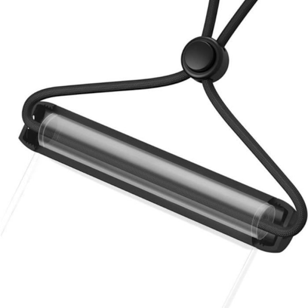 Vandtæt etui til 7,2 tommer smartphone med cylindrisk etui og ledning Baseus Transparent Black Gennemsigtig