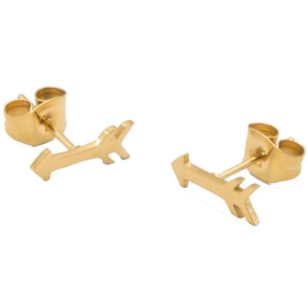 Øreringe - Suck UK - Pil - Rustfrit stål - Forgyldt - 0,7 x 1 cm guld-
