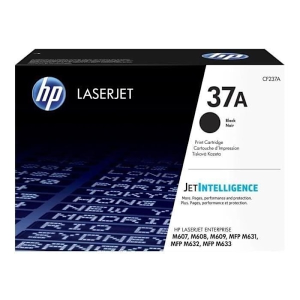 Alkuperäinen HP 37A (CF237A) musta värikasetti HP LaserJet E62555/E62565/E62655/M607/M608/M609/M631/M632