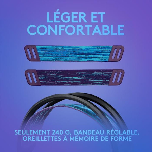 Gaming headset - Kablet - Logitech G - G335 - Letvægts - Sort