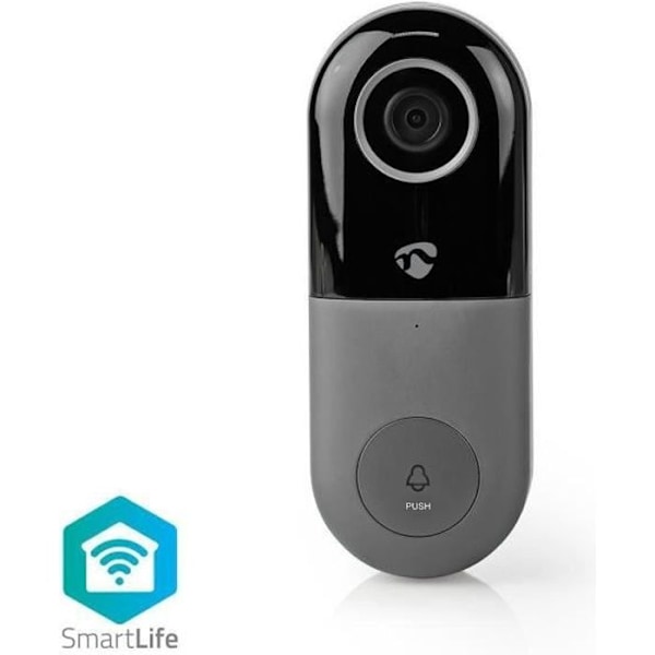 NEDIS Wi-Fi Smart Video Doorbell - Styring fra applikationen Grå