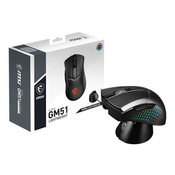 MSI MSI CLUTCH GM51 LIGHTWEIGH Svart