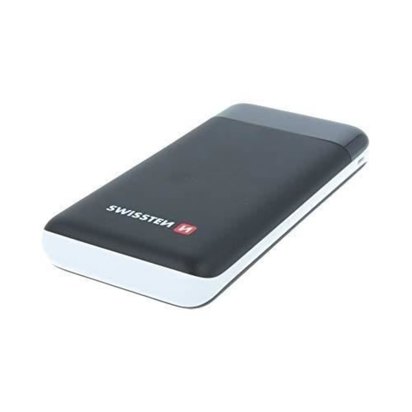 Ulkoinen SWISSTEN-akku - POWER BANK MAX 30 000 mAh - Suuri kapasiteetti musta, Valkoinen