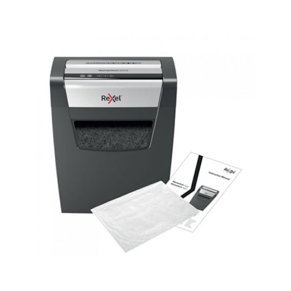 Papirdokumentshredder - Rexel - Momentum X312 - P3 - 12 ark - 23L - Sort sort