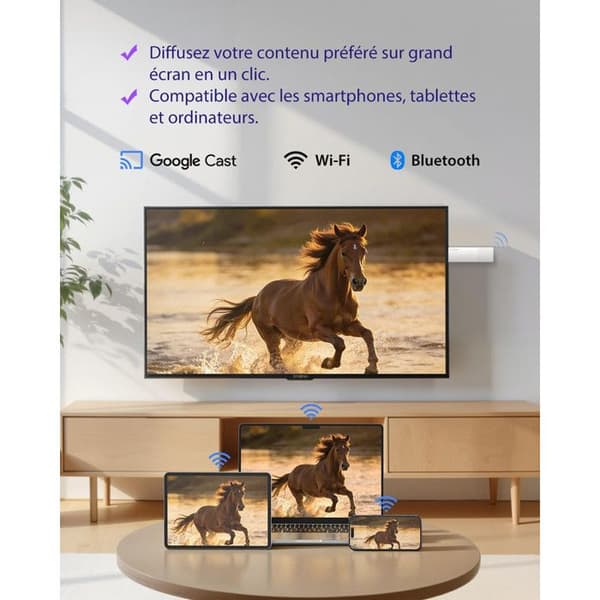 STRONG - LEAP-AIR - Streaming Box Google TV 4K - Chromecast - Wifi - Bluetooth - Google Assistant - Dolby Atmos/Vision - HDR