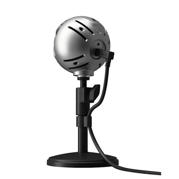 Arozzi Sfera Pro Silver - USB-mikrofon til streaming med omskiftelig retningsbestemmelse og justerbar højde (Kategori: