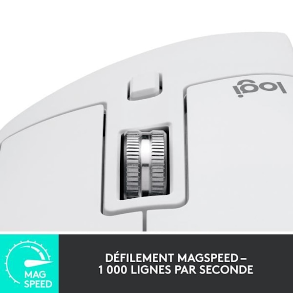 Hiiri - Langaton - Logitech - MX Master 3S - Vaaleanharmaa