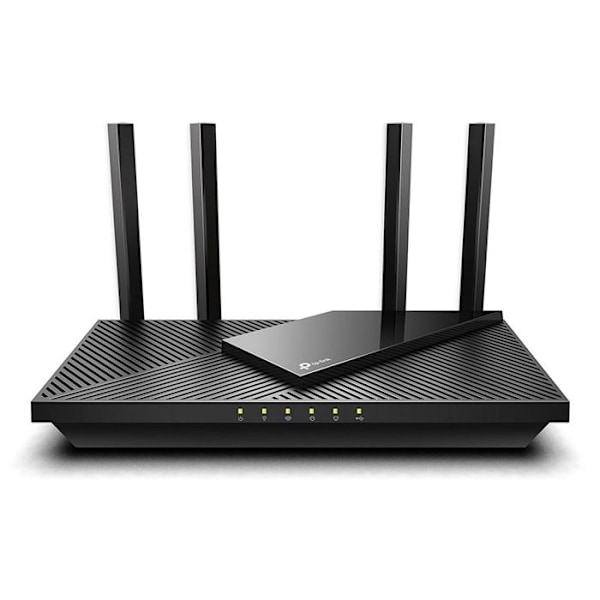 WiFi 6 Router - TP-Link - Archer AX55 - AX3000 - 5 Gigabit-portar - USB 3.0-port Svart