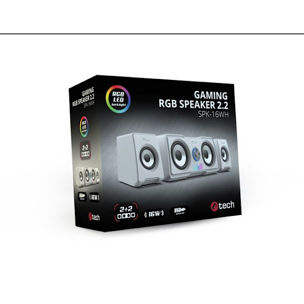 C-tech SPK-16WH/2.2/16W/Hvid