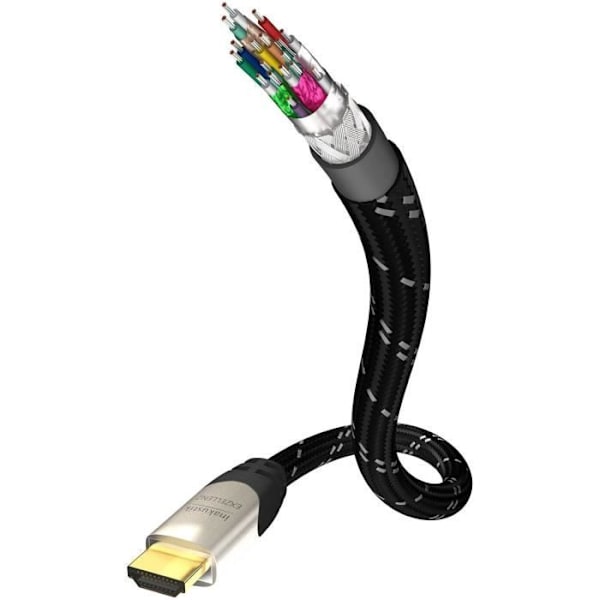 in-akustik Exzellenz II HighHDMI w Ethernet 10 m Svart