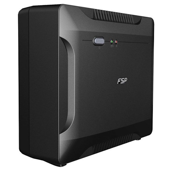 Ekstern UPS - FSP - Nano 800 VA - Overbelastningsbeskyttelse - 4 udgangsstik Sort