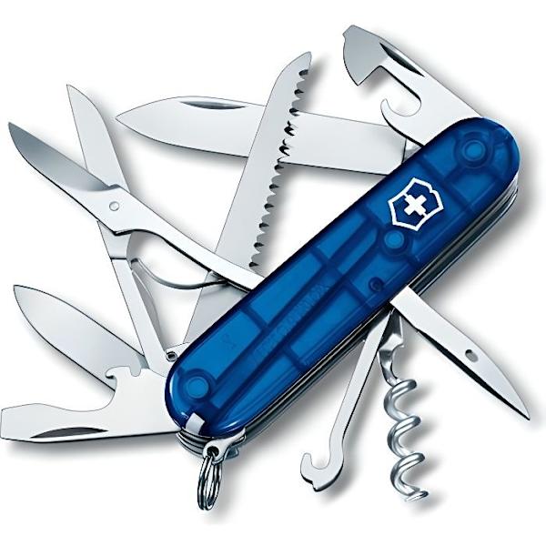 Victorinox 1.3713.T2 schweizisk lommekniv - Gennemsigtig blå - Multisport - Rustfrit stål Gennemsigtig blå