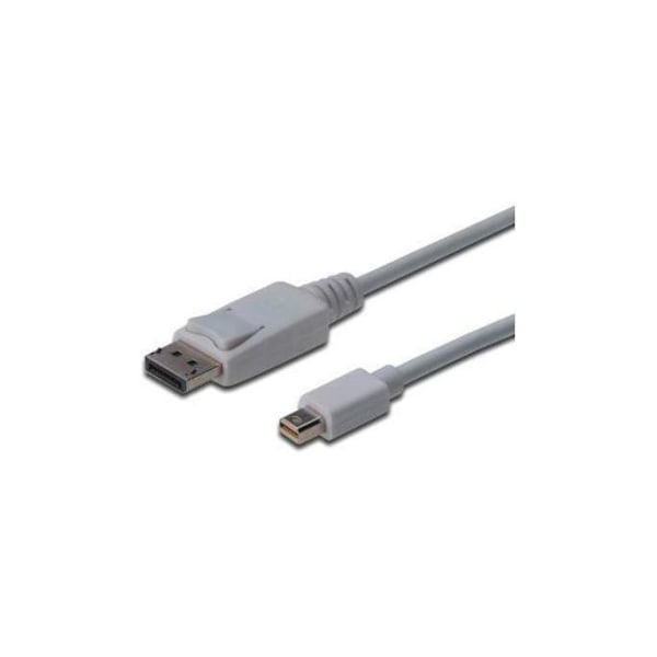 DIGITUS DisplayPort adapterkabel - mini DP til DP - UHD 4K-60Hz - 3m - Låsning - Displayport 1.1a - Kompatibel med MacBoo