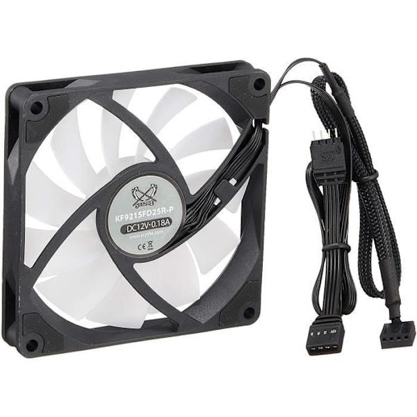 Scythe Kaze Flex Slim RGB PWM tuuletin, 300-2500 U/min - 92mm