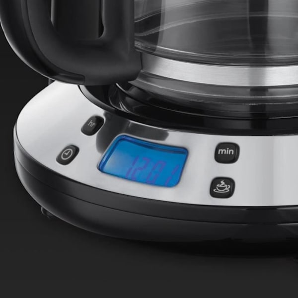 Suodatinkahvinkeitin - RUSSELL HOBBS - Victory 24030-56 - 1100 W - 1,25 L - Ohjelmoitava - WhirlTech-tekniikka Skinnende og sort stål