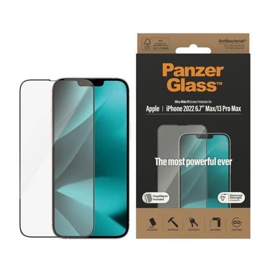 PanzerGlass Ultra-Wide Fit skärmskydd för iPhone 14 Plus / för iPhone 13 Pro Max