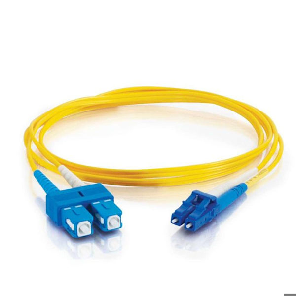 C2G LC-SC 9-125 OS1 Duplex Singlemode PVC Fiber...