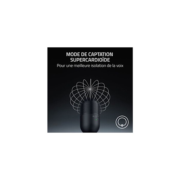 Mikrofoni - Razer - Seiren V3 Mini - Supercardioidi - USB - Kompakti ja kevyt