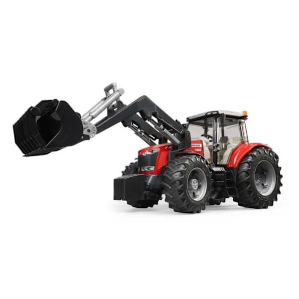 Massey Ferguson 7600 -traktori haarukalla - BRUDER - Malli 3047 - Poika - Mittakaava 1:16 Flerfarvet