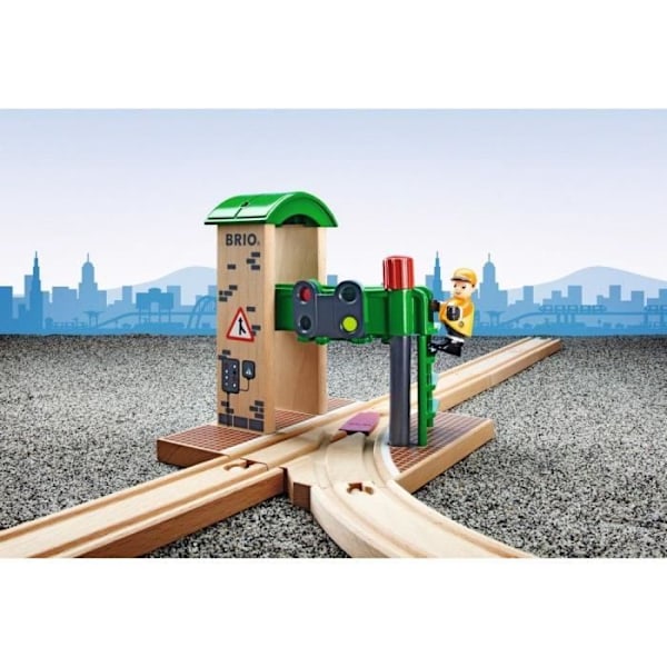 Brio World Control and Switching Station - Tilbehør til trætogkredsløb - Ravensburger - Blandet fra 3 år - 33674 Grøn