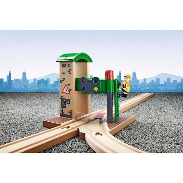 Brio World Control and Switching Station - Tilbehør til trætogkredsløb - Ravensburger - Blandet fra 3 år - 33674 Grön