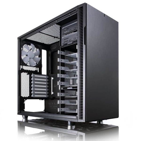 FRACTAL DESIGN Define R5 PC CASE - Medium Tower - Sort - ATX-format (FD-CA-DEF-R5-BK)