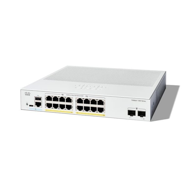 Cisco Catalyst 1300-16P-2G - Valkoinen