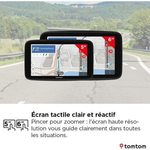 TomTom - GO Professional 5 2:a generationen - GPS för tung trafik, buss och bil - 5 tum - TomTom Traffic - karta Europa -