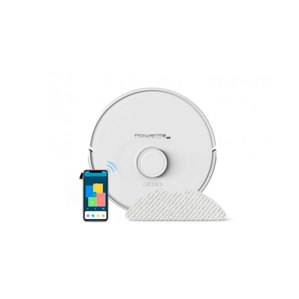 Rowenta X-PLORER 75 S SERIES Robotstøvsuger, 4-i-1 rengøring, kæledyr og allergier RR8577WH Hvid