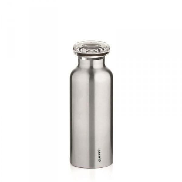 Isolationsflaske - GUZZINI - On The Go - 33 cL - Rustfrit stål - Sølv