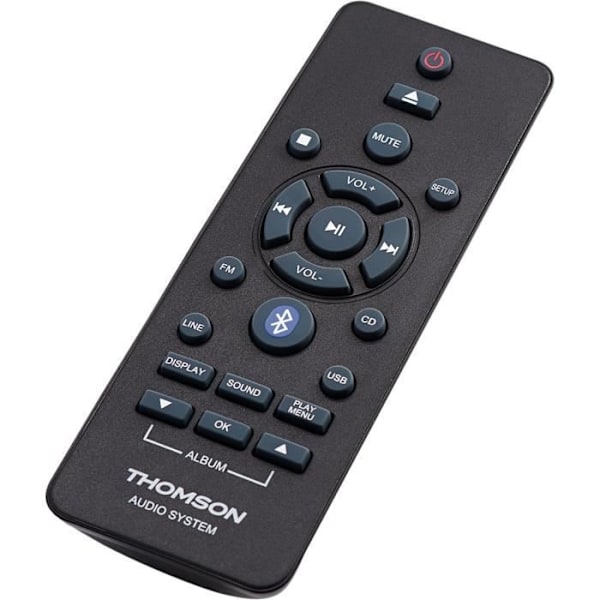 THOMSON MIC122BT mikrojärjestelmä - 50 W Bluetooth MP3/CD/USB-soitin - 30 asemaa - Bass Boost -tekniikka - Harmaa